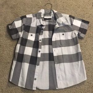 Burberry button up shirt boys